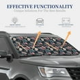 thumbnail image 4 of Haiem Colorful Tropical Leaves Car Windshield Sun Shade (2 Pieces) Foldable Windshield Sun Shade Car Accessories for Truck SUV Pickup-Large, 4 of 7