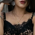 thumbnail image 5 of SERASAR 925 Sterling Silver Necklace "Love" with 18k Gold Plating, Gold, Including Gift box, 5 of 5