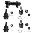 thumbnail image 4 of Detroit Axle - Front 11pc Suspension Kit for 1991-2001 Jeep Cherokee, 91-92 Comanche, Tie Rods Track Bar Adjusting Sleeves Ball Joints 1992 1993 1994 1995 1996 1997 1998 1999 2000 Replacement, 4 of 5