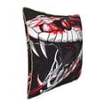 thumbnail image 2 of Fotbe Fierce Red Viper Graphic Art Pattern Velvet Decorative Throw Pillow Covers with Elegant Piping, Soft Plush Cushion Cover for Sofa, Bed, Car, Office-20"x20", 2 of 8