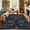 Blue-green, variant on GlowSol Machine Washable Vintage Area Rug - Soft Faux Wool, Durable, Pet Friendly Carpet for Living Room, Bedroom, Dining Room - Navy Blue, 9x12