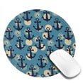 thumbnail image 2 of Disketp Anchors Small Mouse Pad 7.9x7.9 Inches,Washable Round Mousepad for Office Laptop Computer,Non-Slip Rubber Base Mouse Pads for Wireless Mouse, 2 of 8