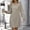 Beige, variant on SMihono Womens Sweater Dresses 2025 Fall Winter Trendy V Neck Dress Casual Business Slim Knit Ribbed Long Sleeve Mini Dress Beige S