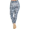 thumbnail image 2 of Plus Size - Creamy Soft Women's Laser Print Skin Smoothing Fashion Print Leggings - Swirling Crystal Glass, 2 of 2