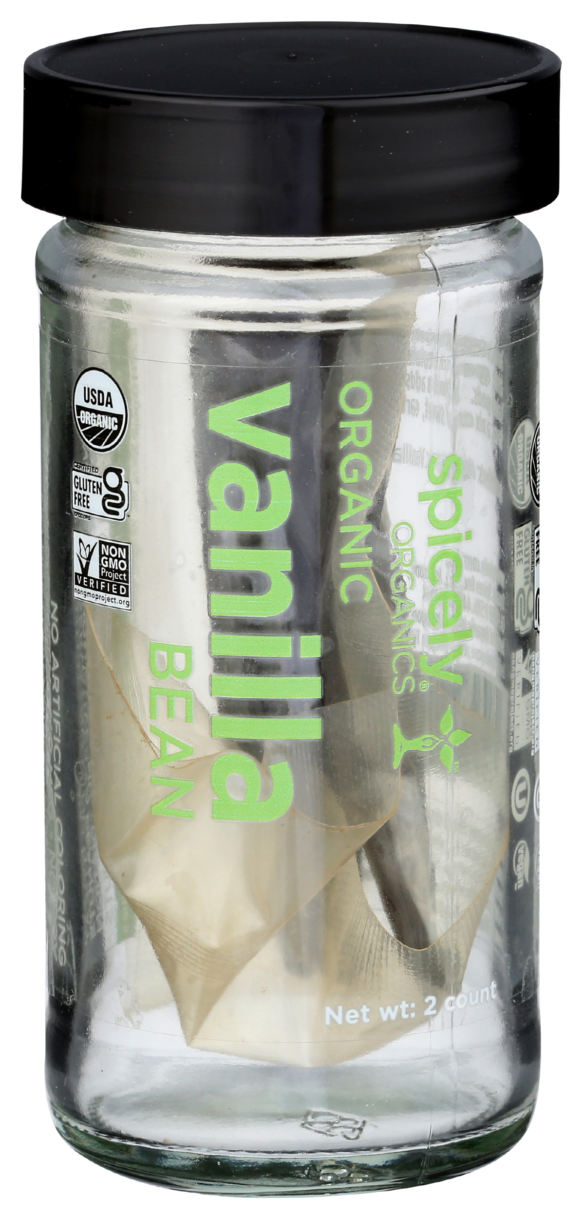 (Pack of 3), Spicely Organics Organic Vanilla Bean, 2 pc