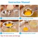 thumbnail image 5 of Separador de huevos, separador de yemas de huevo, separador de yemas de huevo, fabricado en acero inoxidable apto para alimentos, apto para lavavajillas, 5 of 7