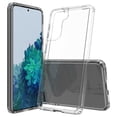 thumbnail image 1 of Kaleidio Case For Samsung Galaxy S21+ Plus 5G (6.7") [Scratch Resistant] Hybrid TPU Bumper [Slim Fit] Transparent Back Panel Skin Cover [Clear/Clear], 1 of 7