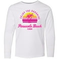 thumbnail image 3 of Inktastic Summer Enjoy the Sunshine Pensacola Beach Florida in Pink Long Sleeve Youth T-Shirt, 3 of 5