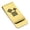 Gold, variant on Stainless Steel Masonic 47th Problem of Euclid Symbol Classic Slim Money Clip Credit Card Holder