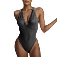 thumbnail image 1 of Gibobby Lenceria mujer sexy Ropa Interior Divertida para Mujer, Escote En V Profundo, Encaje Sexy, Vestido Transparente, Vestido para Conjuntos De Lencería(Negro, XG), 1 of 5