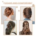 thumbnail image 4 of 8 Pcs Neutral Hair Claw Clips, Nonslip Hair Clips for Women and Girl, Strong Hold Matte Claw Clips for Thick Hair & Thin Hair, Vintage Jaw Clips(4pcs 4.3 Inch + 4pcs 4.1 Inch), 4 of 8