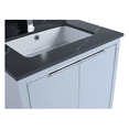 thumbnail image 5 of Fine Fixtures Opulence Collection 24 in. W x 18 in. D x 33 in. H Bathroom Vanity in Pastel Blue with Black Marble Sintered Stone Sink - Chrome hardware, 5 of 9