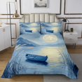 thumbnail image 1 of Erosebridal Nature Lake Coverlet Set Queen, Rustic Farmhouse Lake House Bedding Set, Breathable 3 Pieces, 1 of 5