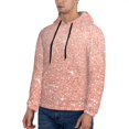 thumbnail image 3 of Lsque Rose Gold Glitter Pattern Casual Men's Hoodie,Hooded Sweatshirt with Kangaroo Pocket,Pullover Hoodie-X-Large, 3 of 7