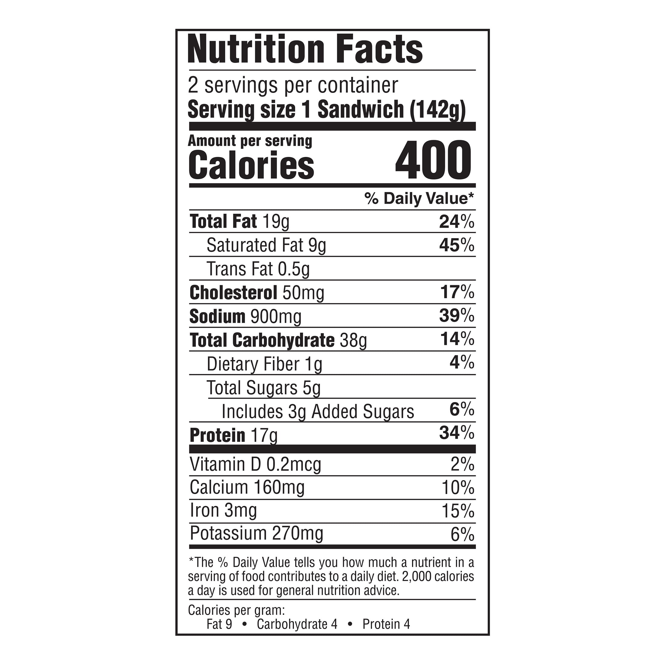 Raybern's Philly Cheesesteak Sandwich 10 oz, 2 Ct (Frozen)