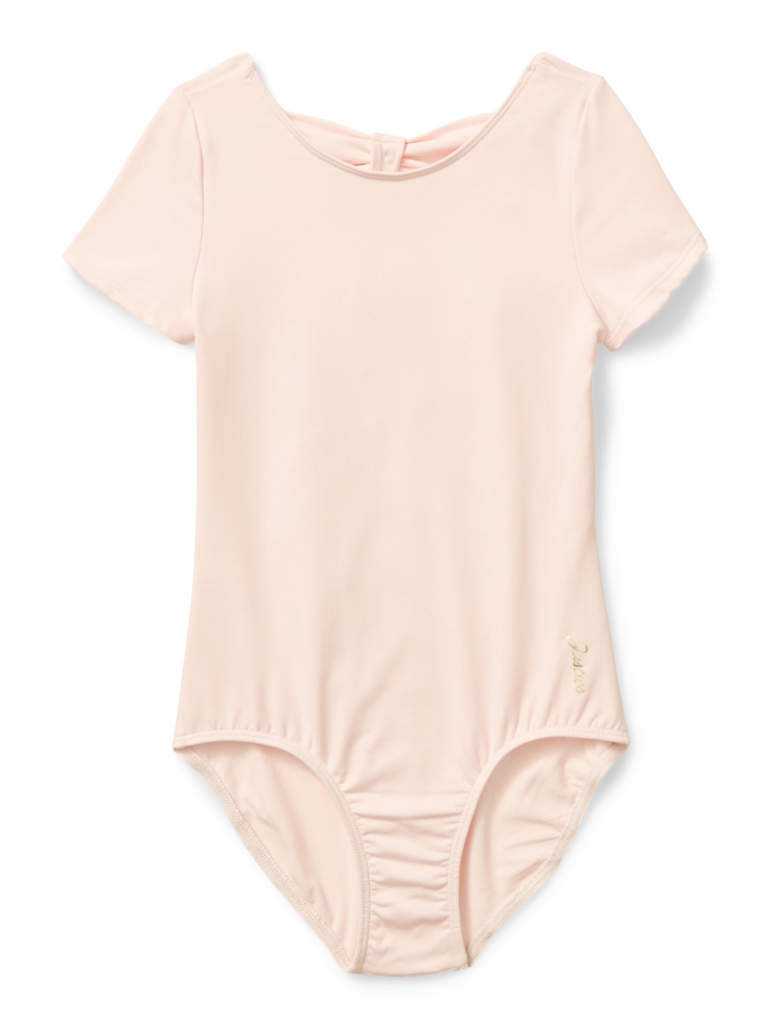 Justice Cap Sleeve Ballet Leotard for Girls with Bow Back, Sizes XXS-XL