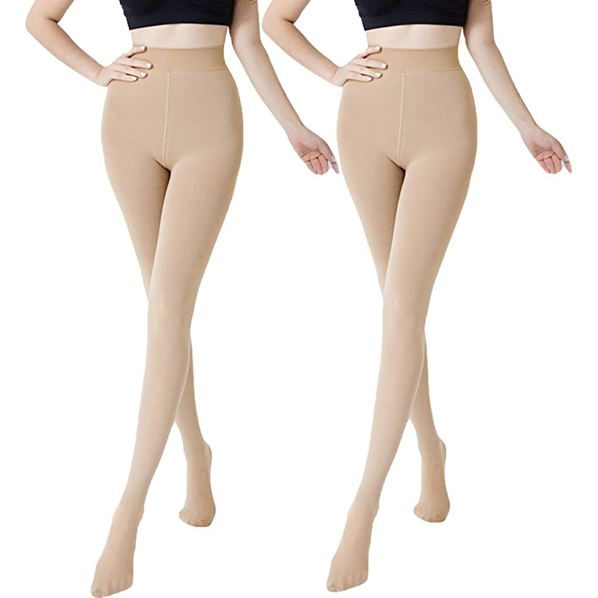 Beige fleece lined tights hotsell