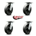 thumbnail image 2 of 8 Inch Heavy Duty Glass Filled Nylon Caster Set with Ball Bearings Set of 4 SCC, 2 of 2