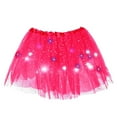 thumbnail image 4 of EHRWE Women's Skirt Glimmering Sequin Led Light Up Half Skirt Tutu With Starry Netting For Adults Sparkling Party Wear Festival Party Skirt, 4 of 4