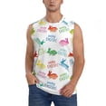thumbnail image 2 of Picia Happy Easter Rabbit mens Cotton Tank Undershirts , Moisture-wicking Ribbed Tanks, Lightweight Cotton Tank Undershirts-Small, 2 of 8