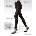 thumbnail image 3 of MeMoi Merino Wool Solid Knit Footless Sweater Tights - Womens - Female, Medium/Large, Black, 3 of 7