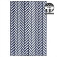 thumbnail image 5 of FH Home Outdoor Rug - Waterproof, Fade Resistant, Crease-Free - Premium Recycled Plastic - Herringbone - Large Patio, Deck, Sunroom, Camping, RV - Fresno - Navy - 6 x 9 ft, 5 of 9