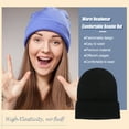 thumbnail image 5 of Minnieouse Beanie Hat Gorros de punto Ajustable Otoño Skullcap Color caramelo Multifuncional Casual Esquí Accesorios para el cabello Negro Type3 NO3, 5 of 5