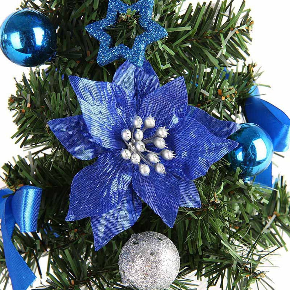 24Pcs Tabletop Christmas Pine Tree Xmas Mini Snow Tree Small Decoration 2019 
