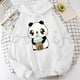 thumbnail image 3 of Sudadera con capucha de animales kawaii para mujer, ropa de moda para mujer, sudadera con dibujos de panda, camisetas para niños y niñas, jerséis, sudadera, 3 of 4