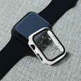 thumbnail image 2 of ALMNVO Compatible with Apple Watch Case 40mm 45mm 41mm 44mm 42mm 38mm, Full Coverage Hard PC Bumper with Tempered Glass Screen Protector Cover Accessories for iWatch SE Series 3 7 6 5 4 2 1, 2 of 6