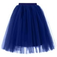 thumbnail image 2 of BRDFRL Women A-Line Tulle Skirt Tutu Knee Length Royal Blue XL, 2 of 6