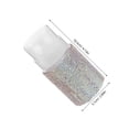 thumbnail image 2 of COMPUKAS White Plastic Pump Bottle with Imitation Rhinestones for Remover, 1 Set - Stylish and Dispenser, 2 of 8