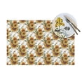 thumbnail image 4 of XMXT 1 Pcs Woven Placemats, Flowers Sunflowers Design Stain Resistant Anti-Skid Placemat for Kitchen Table, 12 x 18 inches, 4 of 6