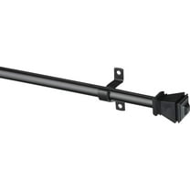 Kenney KN367/5 Amel Cafe Rod, 48"-84", Black