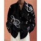 thumbnail image 1 of Camisa de solapa de manga larga con estampado floral para hombre, ropa de verano cómoda con botones para playa hawaiana de Vaion, 1 of 6