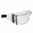 thumbnail image 3 of Unisex Belt Bag Crossbody Waist Bag with Adjustable Strap and 3-Zipper Pockets for Workout Shopping Travelling Hiking, 3 of 9