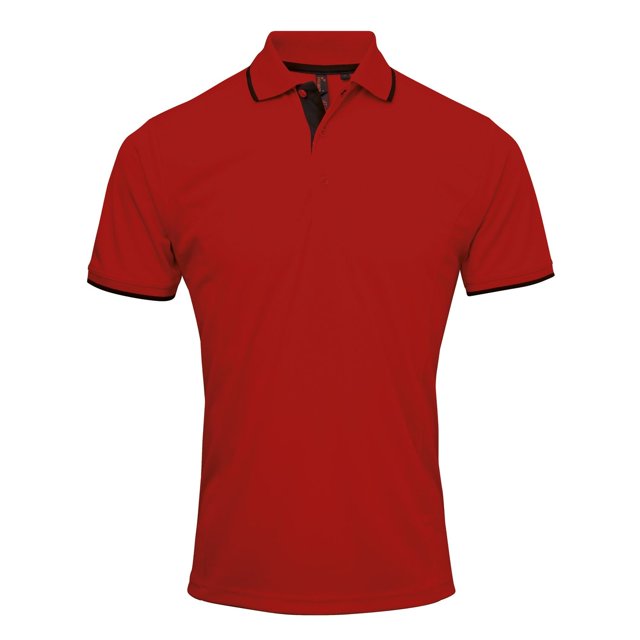 Premier Polo Contrasté Coolchecker pour Hommes