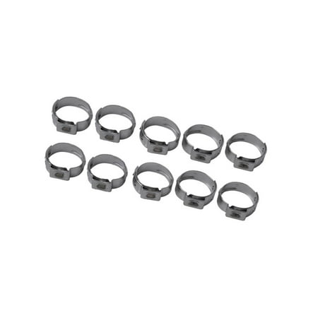 

10Pcs Single Ear Hydraulic Hose Clamps Stainless Steel O Clips 9.4-11.9mm