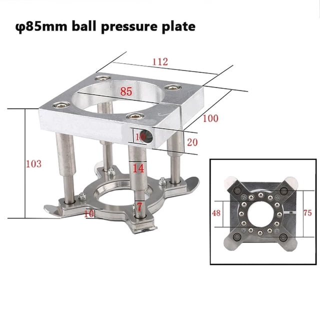 CNC Auto Pressure Plate Clamp 65mm 80mm 85mm 90mm 100mm 105mm Matic Foot Fixture Holder For Spindle Motor Router Machine ,Wear Resistant