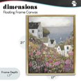 thumbnail image 4 of Stupell Industries Rustic Lodge Picturesque Village over Sea Gold Floating Frame Canvas Art, 17 x 21, by Riley B, 4 of 8