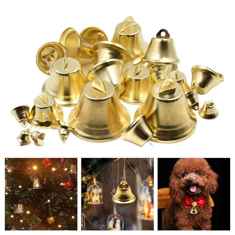 100 Craft Small Bell ,Gold, 16mm 25mm 30mm 35mm for Christmas