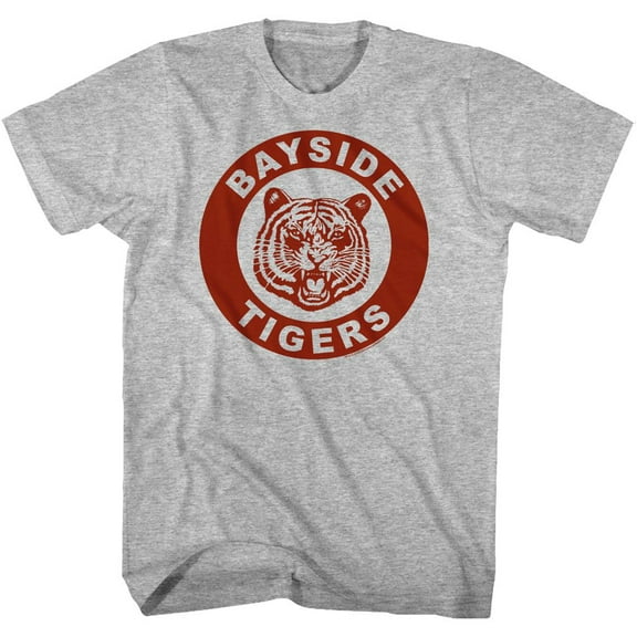 Saved By The Bell Bayside Redux Gray Heather Adult T-Shirt