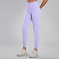 thumbnail image 5 of felwors Women Ribbed Seamless Leggings High Waisted Workout Gym Yoga Pants (Purple, L), 5 of 6