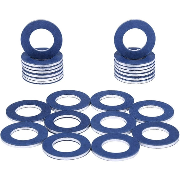 24Pcs Toyota Oil Drain Bolt Gaskets - Fit Lexus Scion 90430-12031 - Aluminum Crush Washers for Engine Oil Pan