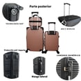 thumbnail image 3 of Set De 3 Maletas Viaje Maleta Grande 20 Kg Y Chica 10 Kg Cabina Avion, 3 of 5