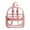 Pink, variant on SDJMa Small Clear Backpack Stadium Approved 11.8"x9.4"x5.5" Mini Clear Stadium Concert Festival Bag, Transparent Bag with Side Water Holder & Front Zipper Pocket