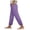 Purple, variant on vigerkar Cotton Pants Women Lightweight Summer Petite Beach Pants Elastic Drawstring Waist Vacation Pants with Pockets Daily Casual (Khaki, S)