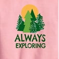 thumbnail image 2 of Instant Message - Always Exploring  - Toddler And Youth Crewneck Fleece Sweatshirt, 2 of 5