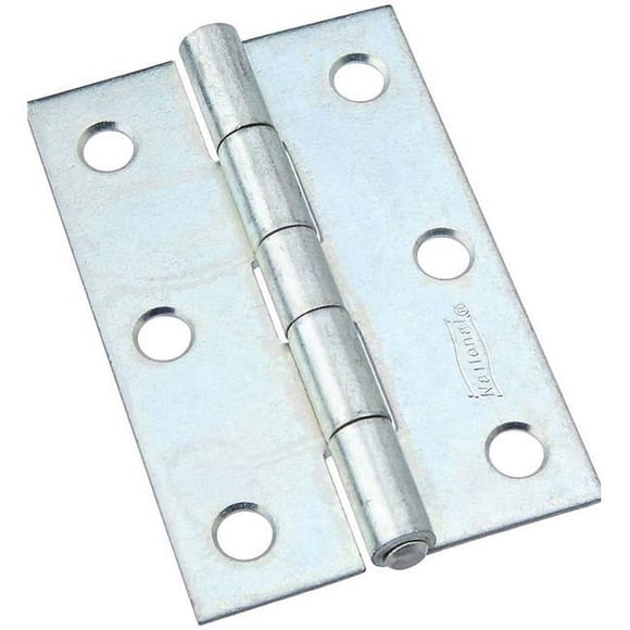 National Hardware 7175482 3 in. Plated Non-Removable Pin Hinge, Zinc