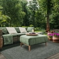 thumbnail image 1 of BNM Indoor/ Outdoor Multihued Rug, 5' x 8', Green- White, 1 of 7